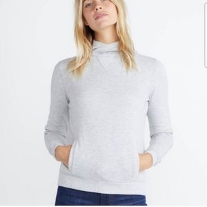 Marine Layer Emilie Gray Hoodie Quilted Elbow Size XS